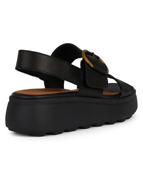 Sandales en Cuir Spherica noires - Talon 5.5 cm