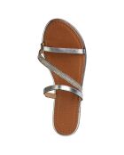 Sandales en Cuir Sozy argentées