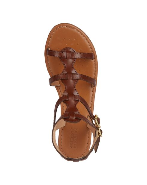 Sandales en Cuir Sozy brunes