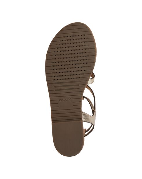 Sandales en Cuir Sozy dorées
