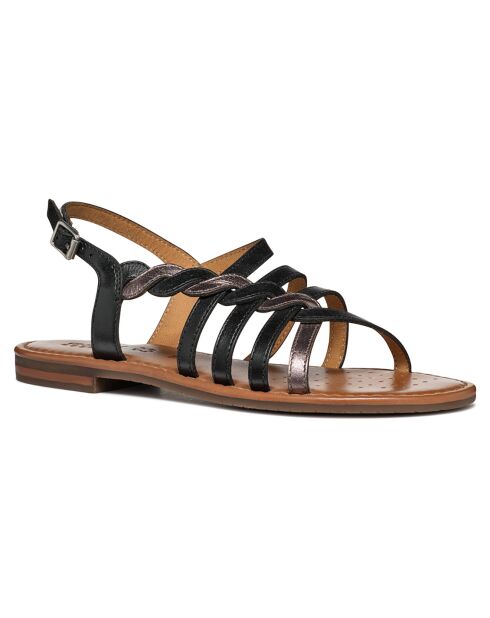 Sandales en Cuir Sozy noires