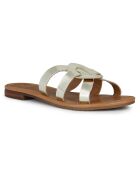 Mules en Cuir Sozy doré pâle