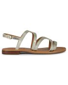 Sandales en Cuir Sozy doré pâle