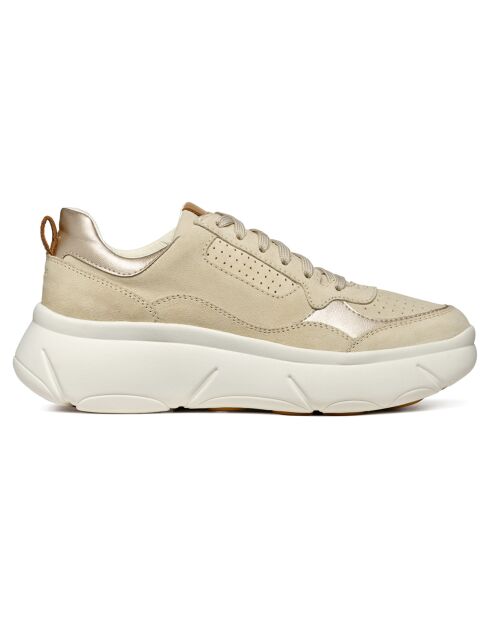 Baskets en Cuir Nebula sable clair - Talon 4.5 cm