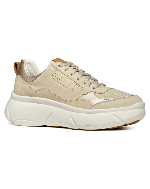 Baskets en Cuir Nebula sable clair - Talon 4.5 cm