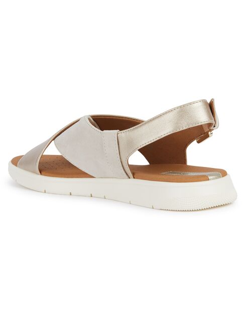 Sandales Dandra doré clair/sable clair