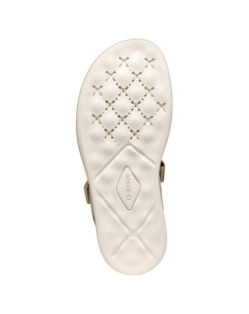 Sandali Xand in pelle color tortora chiaro/oro chiaro