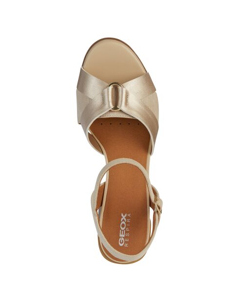 Sandales New sable/doré clair - Talon 6 cm