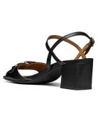 Sandales en Cuir New noires - Talon 5 cm