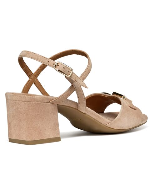 Sandales en Cuir New nude - Talon 5 cm