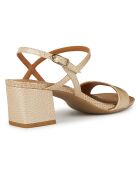 Sandales en Cuir New naturel foncé - Talon 5 cm
