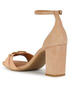 Sandales en Cuir New nude - Talon 8 cm