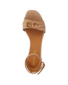Sandales en Cuir New nude - Talon 8 cm
