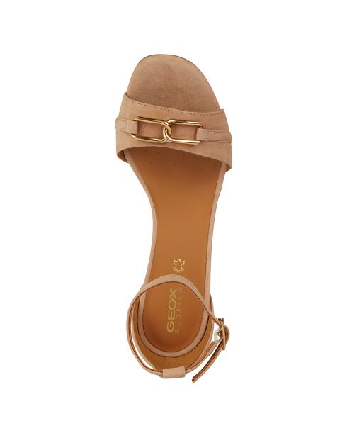 Sandales en Cuir New nude - Talon 8 cm