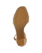Sandales en Cuir New nude - Talon 8 cm