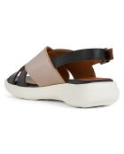 Sandales en Cuir Spherica noir/cuir