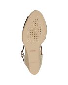 Espadrilles compensées en Velours de Cuir Gelsa noires - Talon 9.5 cm