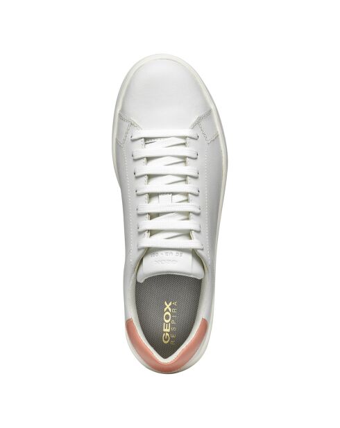 Baskets en Cuir Spherica blanc/naturel foncé