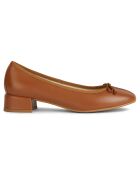 Ballerines en Cuir Floretia camel - Talon 3.5 cm