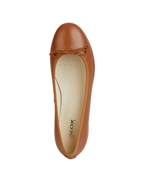 Ballerines en Cuir Floretia camel - Talon 3.5 cm