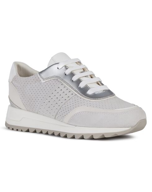 Baskets en Cuir Tabelya blanc cassé/gris