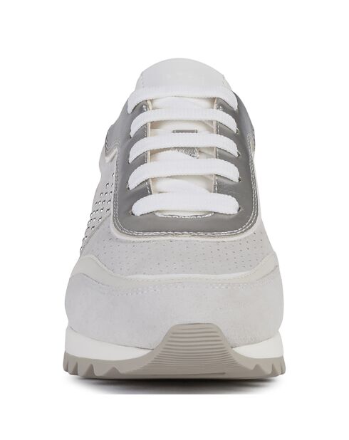 Baskets en Cuir Tabelya blanc cassé/gris