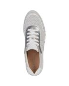 Baskets en Cuir Tabelya blanc cassé/gris