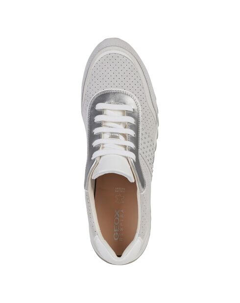 Baskets en Cuir Tabelya blanc cassé/gris
