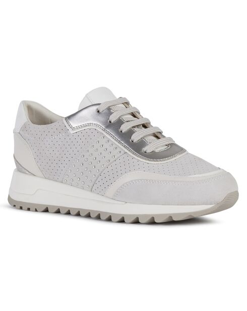 Baskets en Cuir Tabelya blanc cassé/gris