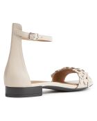 Sandales en Cuir Wistrey crème