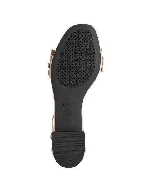 Cremefarbene Wistrey Ledersandalen