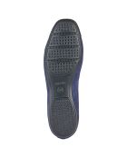 Ballerines en Velours de Cuir Annytah bleu marine