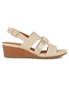 Sandales compensées Marykarmen sable/doré clair - Talon 5.5 cm