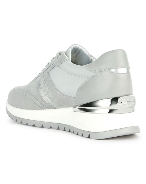 Baskets en Cuir Desya gris pâle