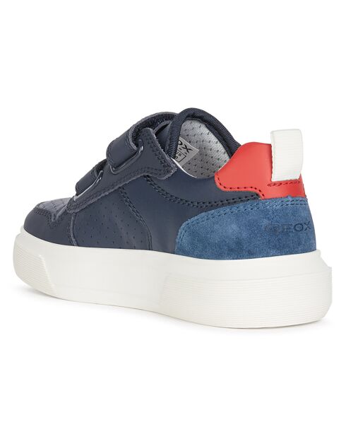 Baskets Nettuno bleu marine/rouge