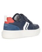 Baskets Nettuno bleu marine/rouge