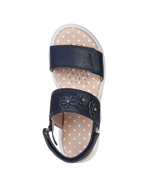 Marineblaue Sandalen Deaphne