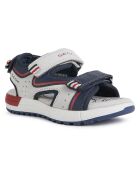 Sandales Alben gris clair/bleu marine