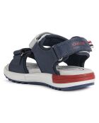 Sandales Alben gris clair/bleu marine