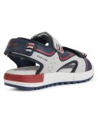 Sandales Alben gris clair/bleu marine