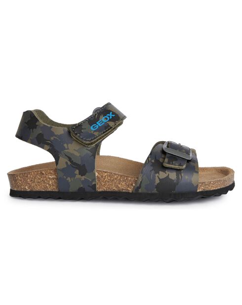 Sandales Ghita vert camouflage