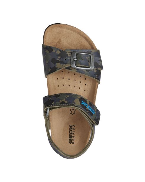 Sandales Ghita vert camouflage