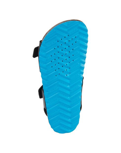 Sandales Ghita noir/bleu royal