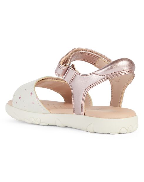 Sandales Haiti vieux rose/écru