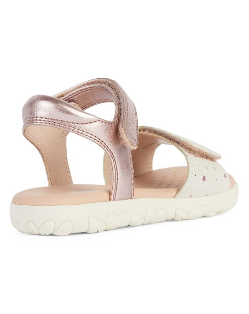 Sandales Haiti vieux rose/écru