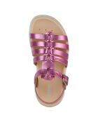 Sandales en Cuir Soleima fuchsia
