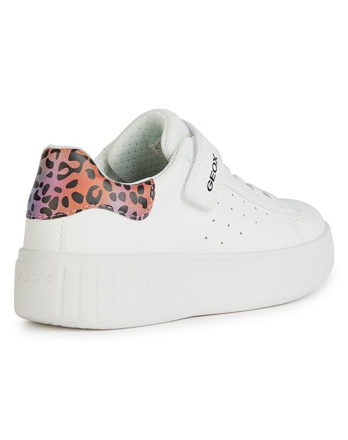Baskets Mikiroshi blanc/saumon