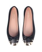 Ballerines en Cuir Dafne noires