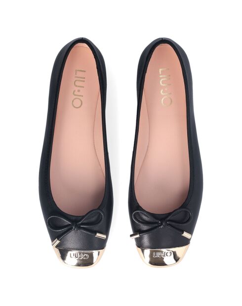 Ballerines en Cuir Dafne noires