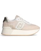 Baskets en Cuir Dreamy savane/blanc